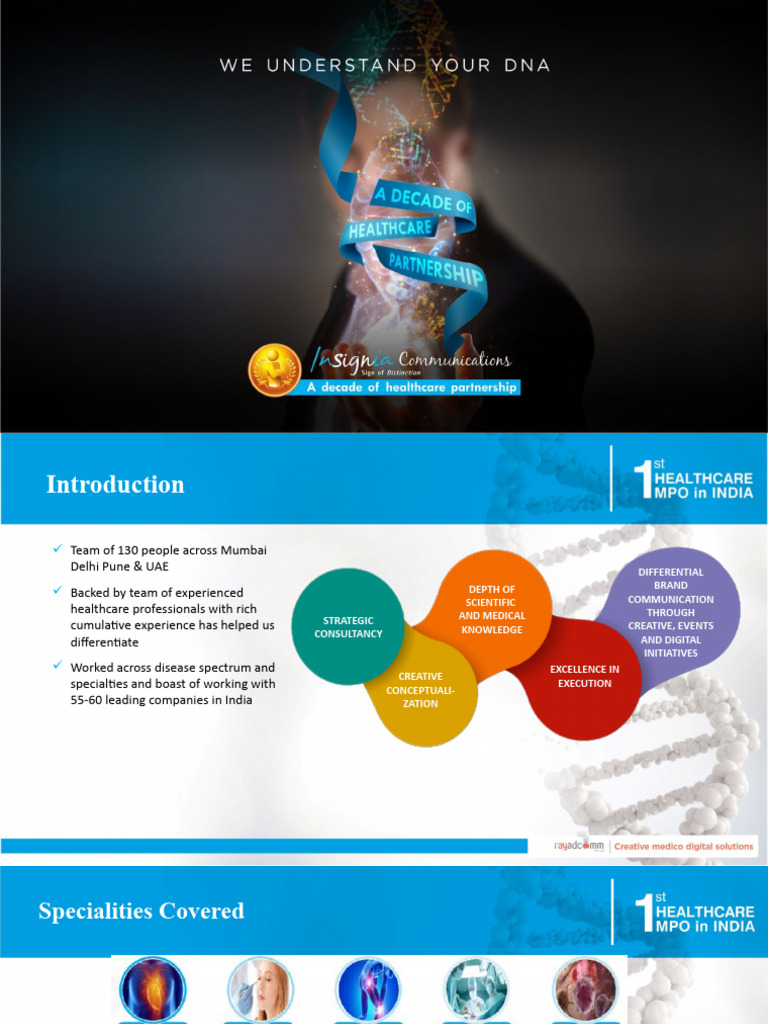 Insignia Medcom Projects Overview | PDF | Medical Diagnosis | Video