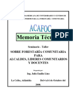 ALIANZA CENTROAMERICANA  memoria tecnica ACAFOC ing LINO