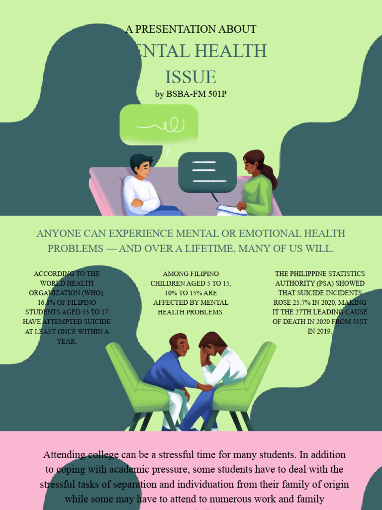 Mental Health Issue Presentation | PDF | Mental Disorder | Mental Health