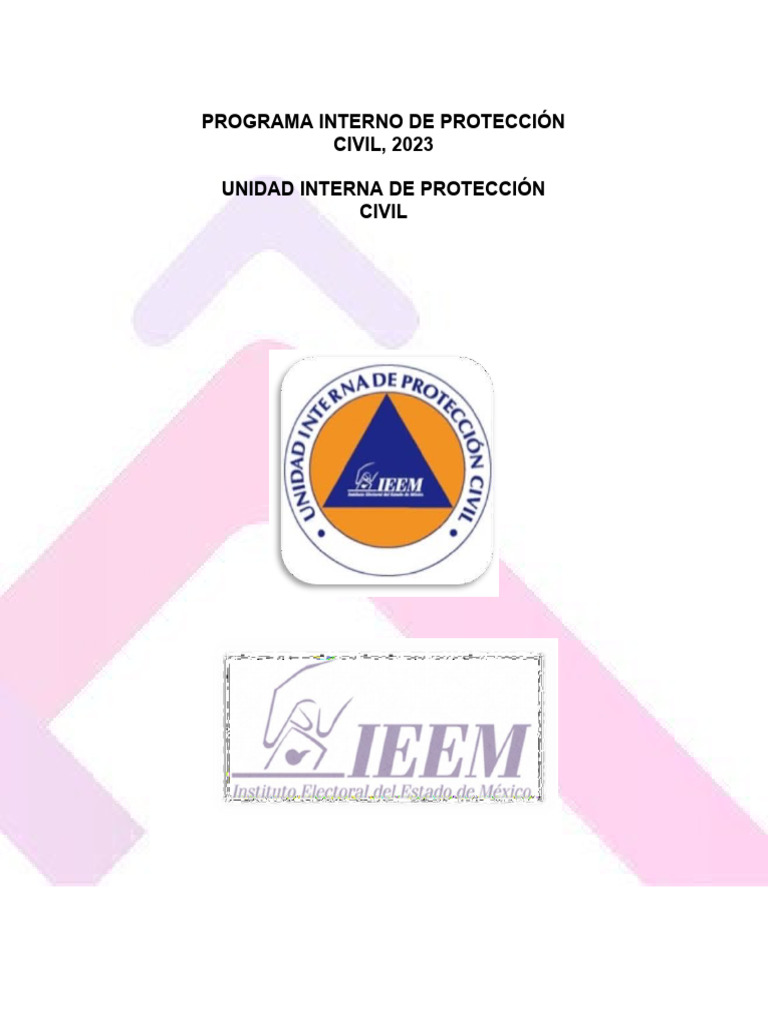 Programa de Protección Civil 2025 | PDF | Defensa Civil | México