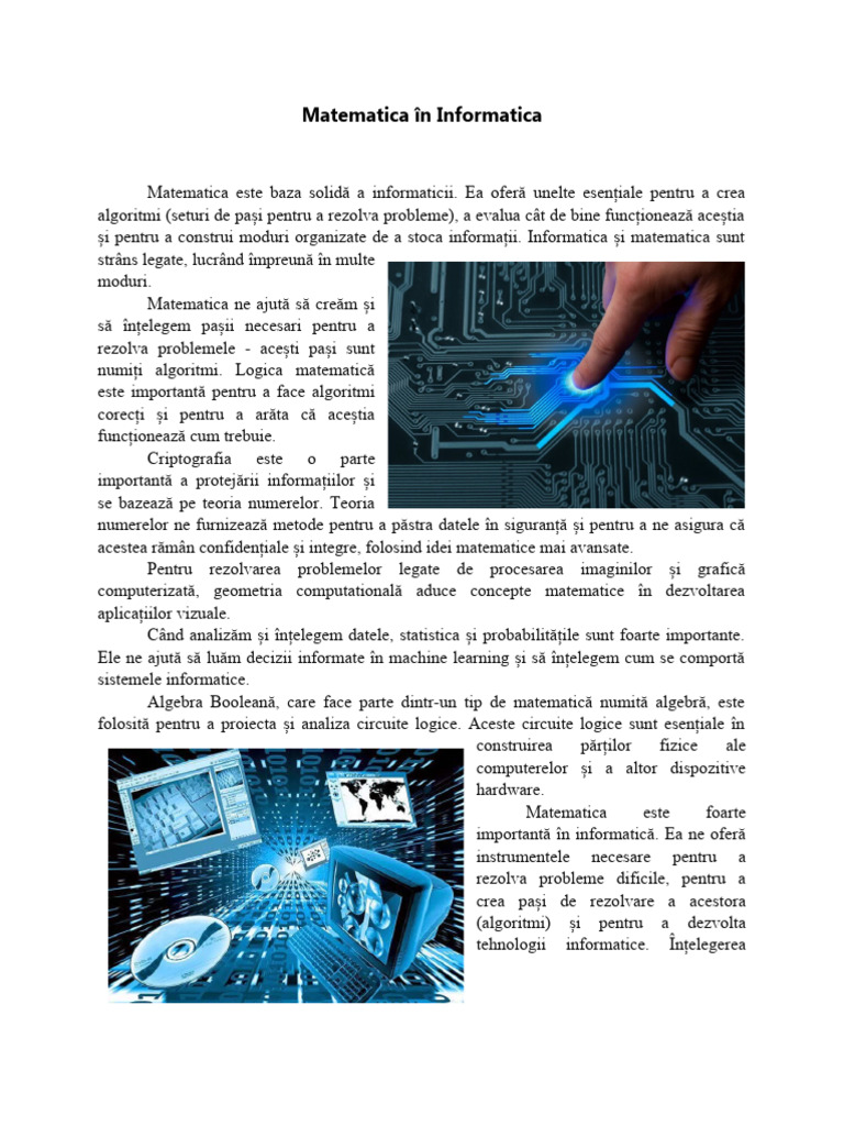 Matematica În Informatica | PDF