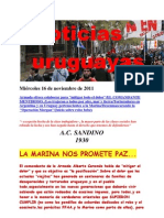 Noticias Uruguayas Miércoles 16 de Noviembre de 2011