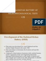 Halstead-Reitan Battery of Neuropsychological Tests