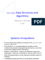 CS 113: Data Structures and Algorithms: Abhiram G. Ranade 2 Sat