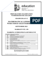 Mathematical Literacy P2 Prep Sept 2021 Memo Eng-Afr