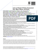 Consensus Statement On Vitamin D Status Assessment and Supplementation Whys, Whens, and Hows