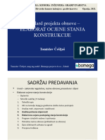 Standard projekta obnove - Elaborat ocjene stanja konstrukcije