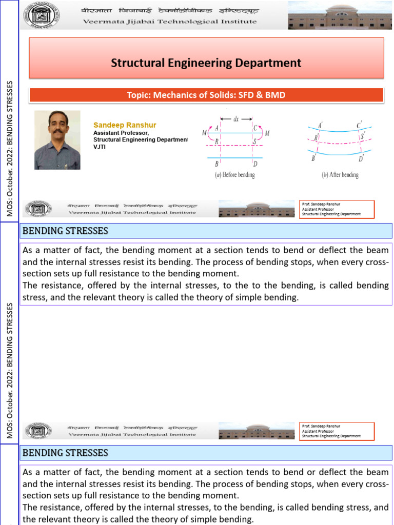 Bending Stresses Pdf Bending Beam Structure