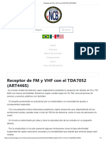 Receptor de FM y VHF Con El TDA7052 (ART446S)