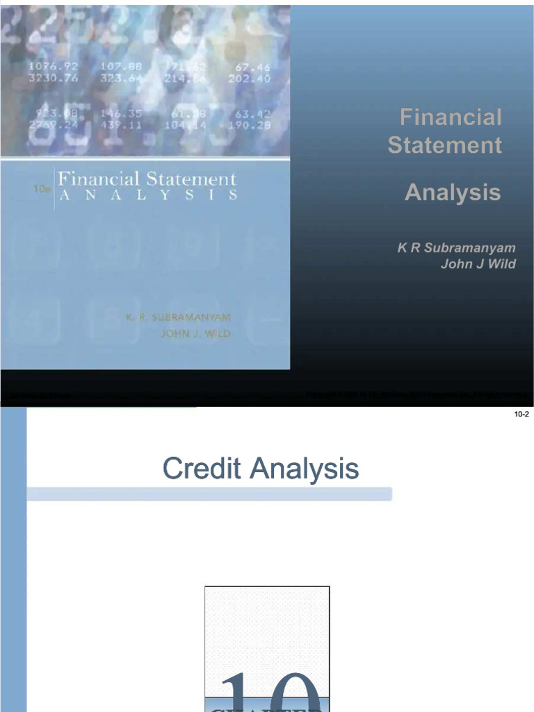 PDF ch10 Credit Analysis - Compress | PDF | Working Capital | Market ...
