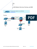 21.7.6 Lab Configure ASA Network Services Routing and DMZ With ACLs Using CLI