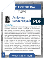 Achieving Gender Equality
