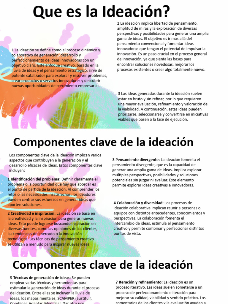 Proceso de Ideación: Claves y Aplicaciones | PDF | Pensamiento ...