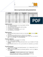 Pronouns and Possessives