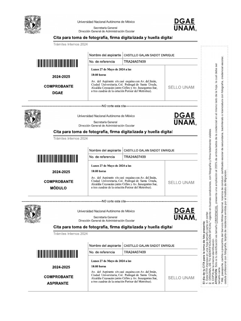 Solicitud Letras 2024 | PDF