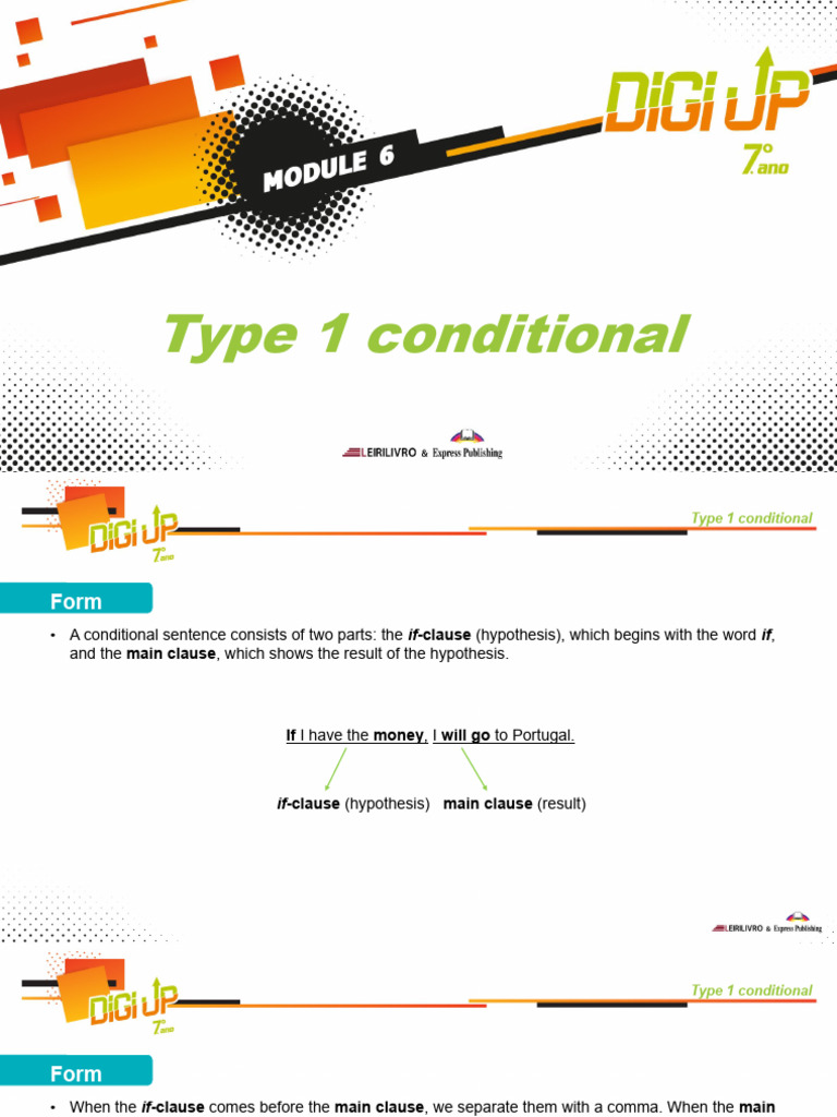 Understanding Type 1 Conditionals | PDF | Language Arts & Discipline