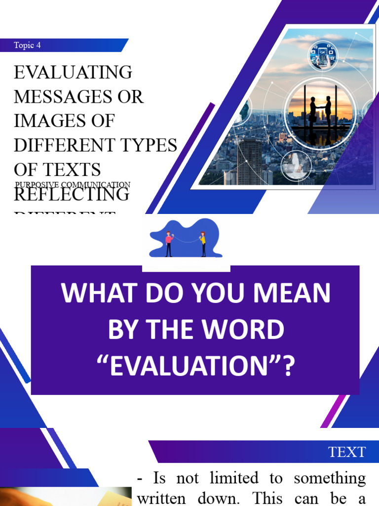 Evaluating Cultural Texts and Messages | PDF | Persuasion | Communication