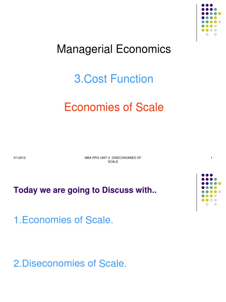 Understanding Economies of Scale | PDF | Economies Of Scale | Average Cost