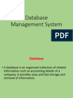 Database Notes