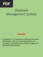 Database Notes