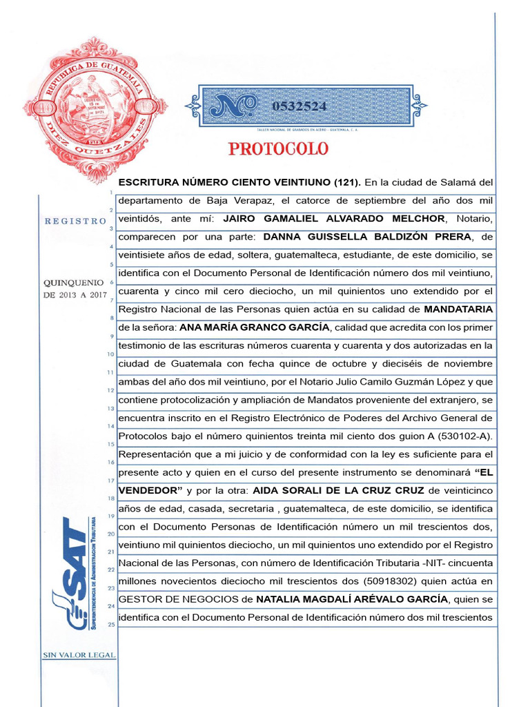 Contrato de Compraventa en Guatemala | PDF | Guatemala