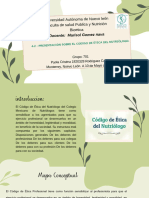 Presentación 4.2 - Presentaciòn sobre el còdigo de ètica del nutriòlogo.de Estética Orgánico Verde
