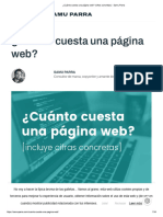 ¿Cuánto Cuesta Una Página Web - (Cifras Concretas) - Samu Parra