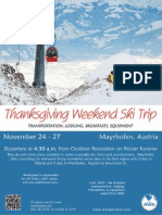 Thanksgiving Weekend Ski Trip