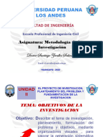 2023-2 - Ing Civ (8bº Sesion) Objetivos de La Investigacion FI-UPLA