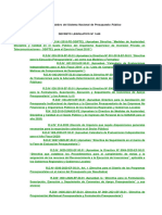 Decreto Legislativo Del Sistema Nacional de Presupuesto Público