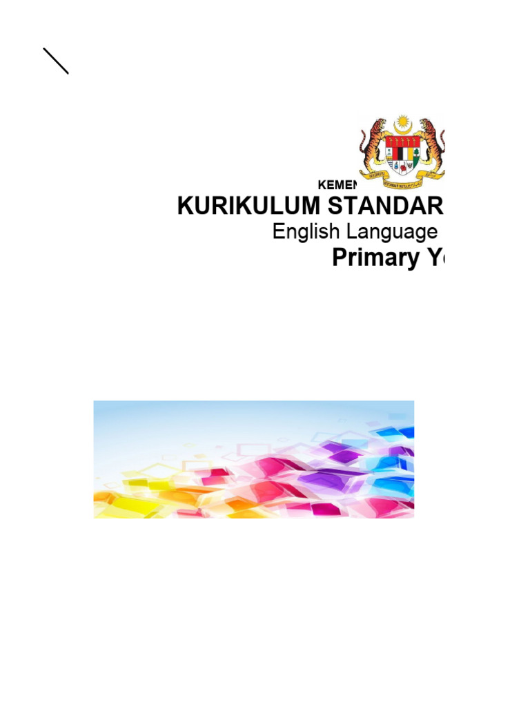 Kurikulum Standard Sekolah Rendah Primary Year 5 SK: English Language ...