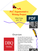 PLC Argumentative Writing Part 1