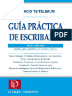 GUIA PRACTICA DE ESCRIBANIA 2 Ed UNIFICADA ACTUALIZADA Y AMPLIADA - DR TEITELBAUM HORACIO - 2016