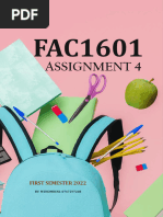 FAC1601 Assignment 4 Solutions First Semester 2022