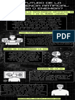 Infografía Inteligencia Artificial Moderno Negro