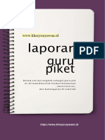 Laporan Guru Piket Bukti Dukung PMM