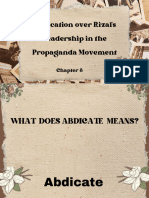 CHAPTER 8 Abdication Over Rizals Leadership in The Propaganda Movement Compressed