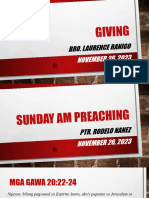 Sunday AM Preaching