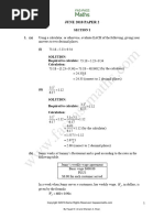 CSEC Maths - Paper 2 - January 2026 - Solutions | PDF | Angle | Area