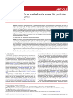 Application of the factor method to the service life prediction of architectural concrete