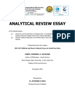 Analytical Review Essay - Daniel Salmorin