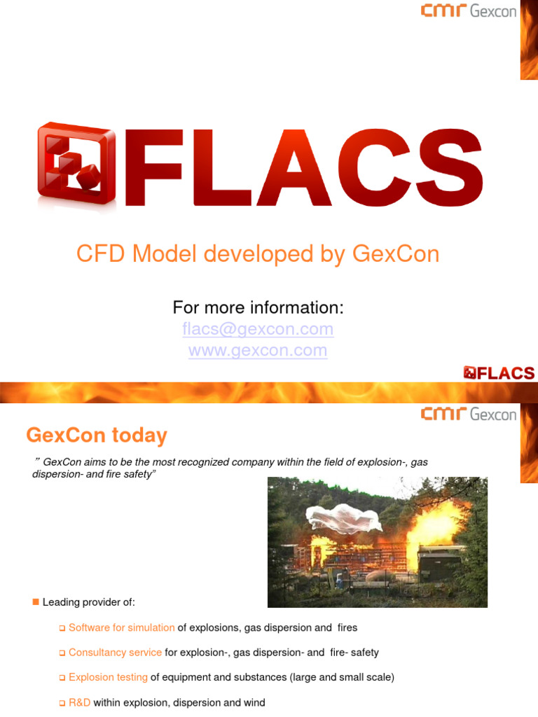 GexCon's FLACS: Leading CFD for Safety | PDF | Computational Fluid ...