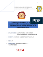 TRATAMIENTO DE AGUAS DE REGADIO CONTAMINADAS POR RESIDUOS Y AGUAS RESIDUALES EN LA PROVINCIA DE JAUJA