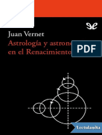 Astrologia y Astronomia en El Renacimiento - Juan Vernet