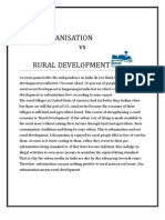 Rural Vs Urban Development