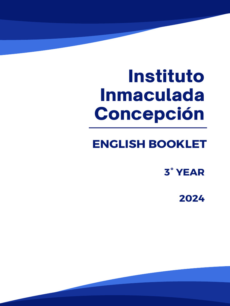 Booklet 3rd Year 2024 Final | PDF | Housekeeping | Linguistics
