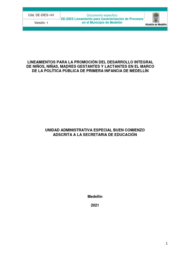 Lineamiento para La Primera Infancia Uaebc 28122021 | PDF | Educación ...