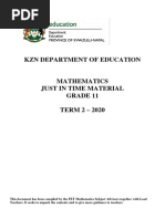 Maths GR 11 JIT Term 2