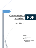 Actividad 2 Conocimientos de Los Materiales