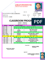 Classroom Profile